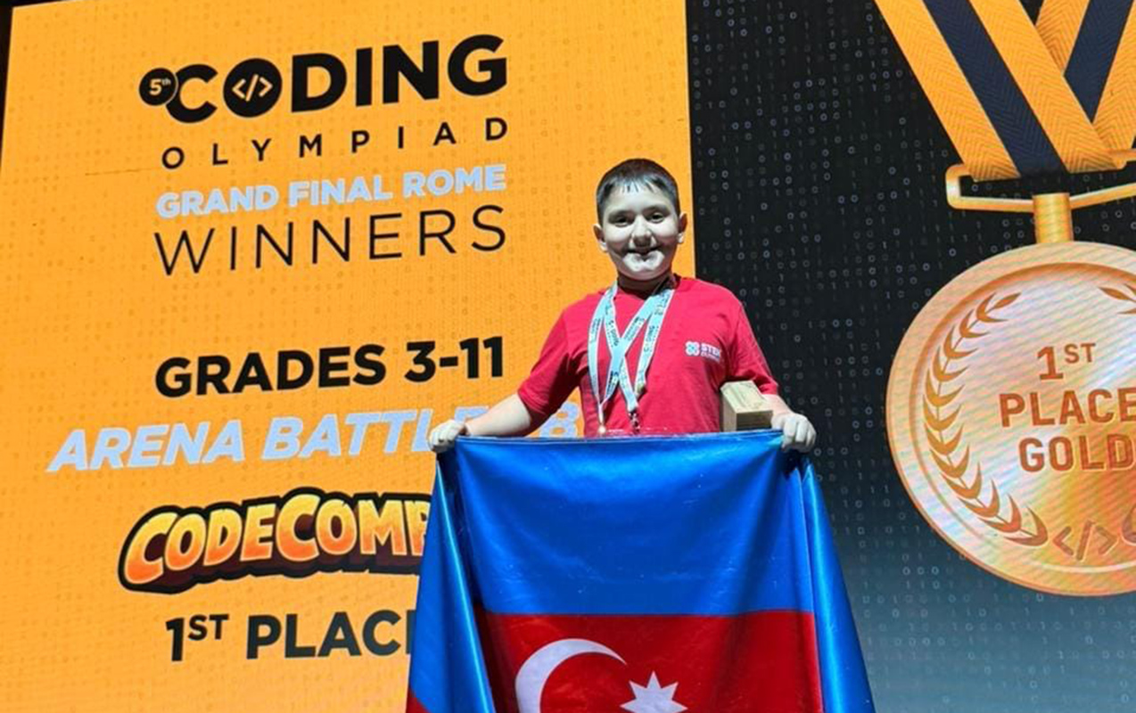 11 yaşlı azərbaycanlı məktəbli STEM Olimpiadasında dünya çempionu olub - FOTOLAR
