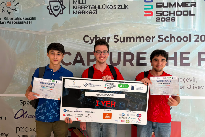AzTU tələbəsi V “Cyber Summer School 2026” kiber düşərgəsində 1-ci yerə layiq görülüb