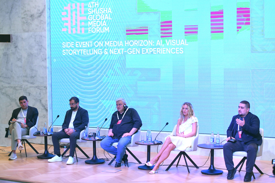 IV Şuşa Qlobal Media Forumu: Media üfüqləri - Süni intellekt, vizual hekayəçilik və yeni nəsil təcrübələr-FOTOLAR