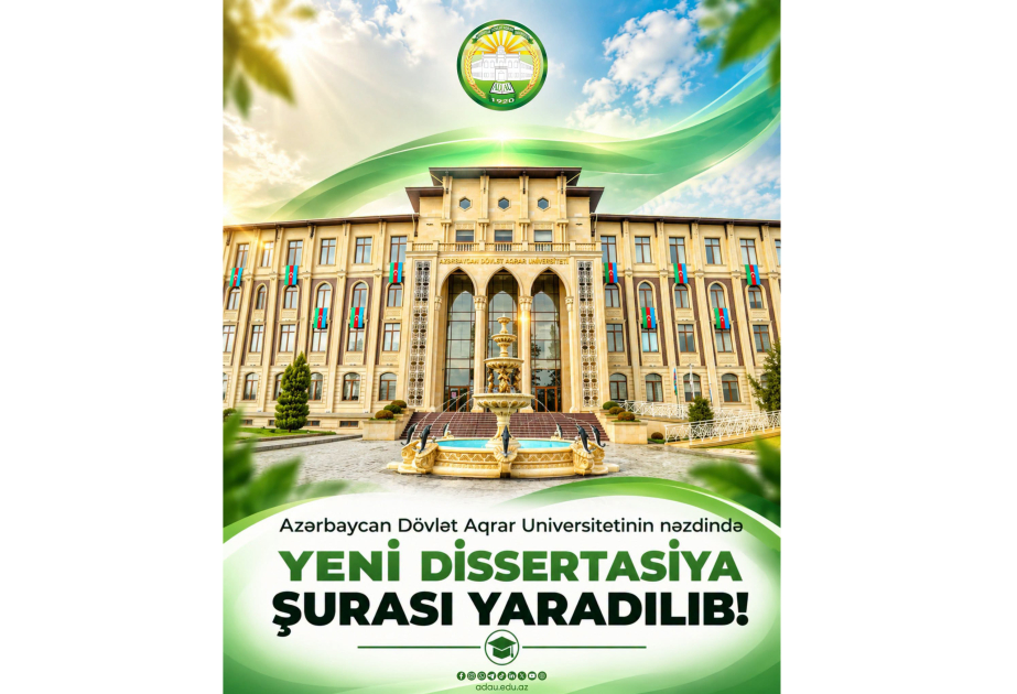 ADAU-da yeni Dissertasiya Şurası fəaliyyətə başlayıb
