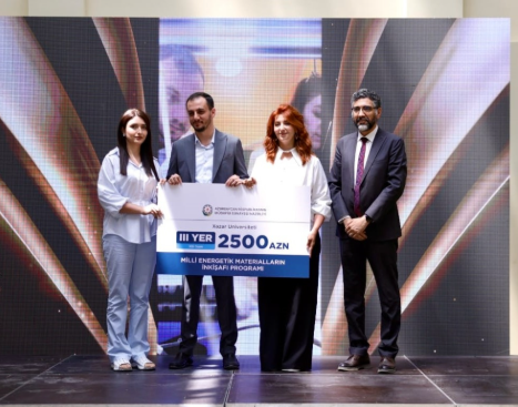 Xəzər Universitetinin KDI komandası “Milli Energetik Materialların İnkişafı Proqramı”nda mühüm uğur qazanıb