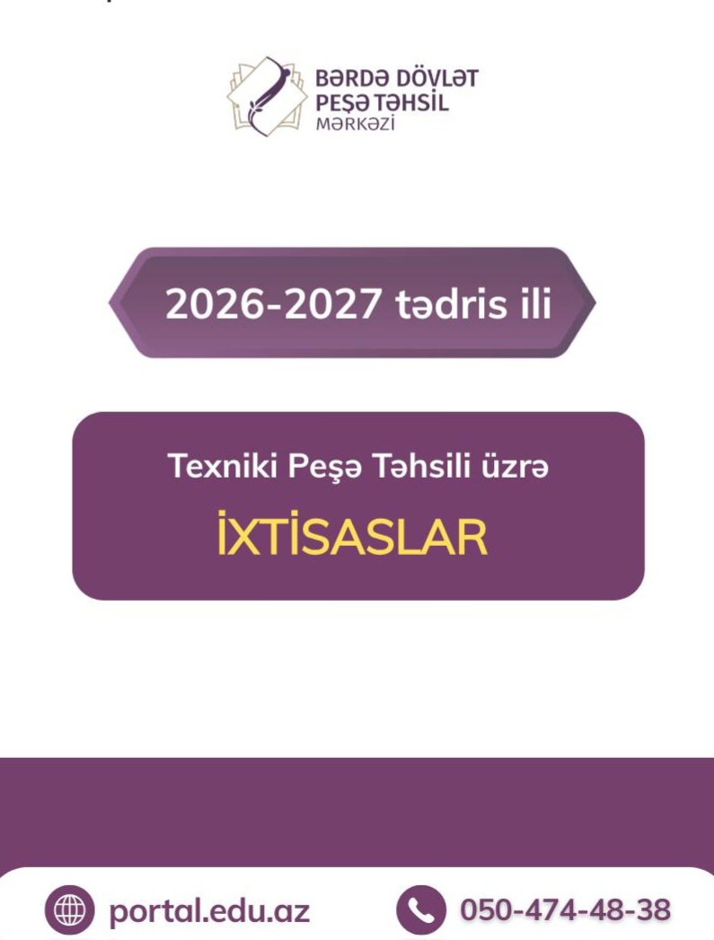 2026/2027-ci tədris ili üzrə texniki peşə təhsili ixtisasları - FOTOLAR