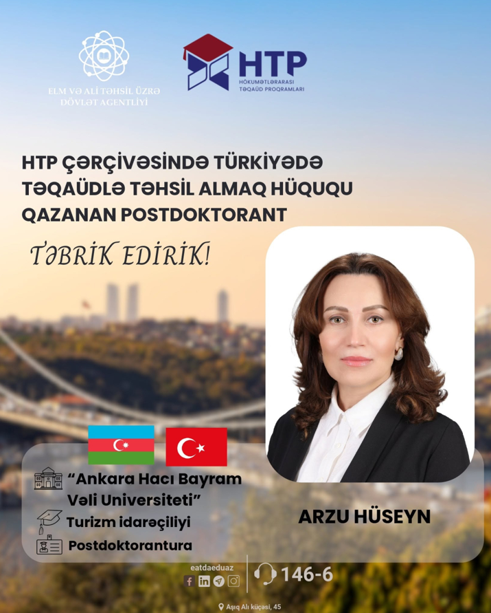 ATMU-nun dosenti Ankara Hacı Bayram Veli Universitetində elmi tədqiqatını uğurla başa çatdırıb