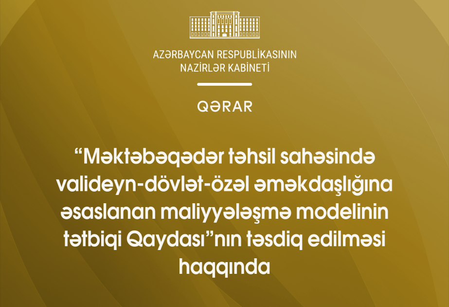 Məktəbəqədər təhsildə yeni maliyyələşmə modeli tətbiq olunacaq
