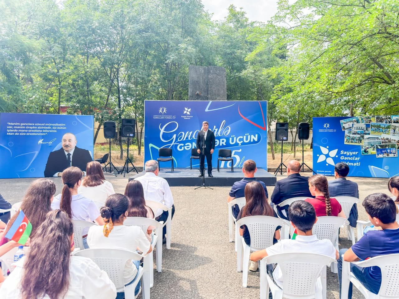 “Səyyar Gənclər Xidməti” layihəsi növbəti dəfə Ağsu gəncləri üçün yeni imkanlar yaradıb - FOTOLAR