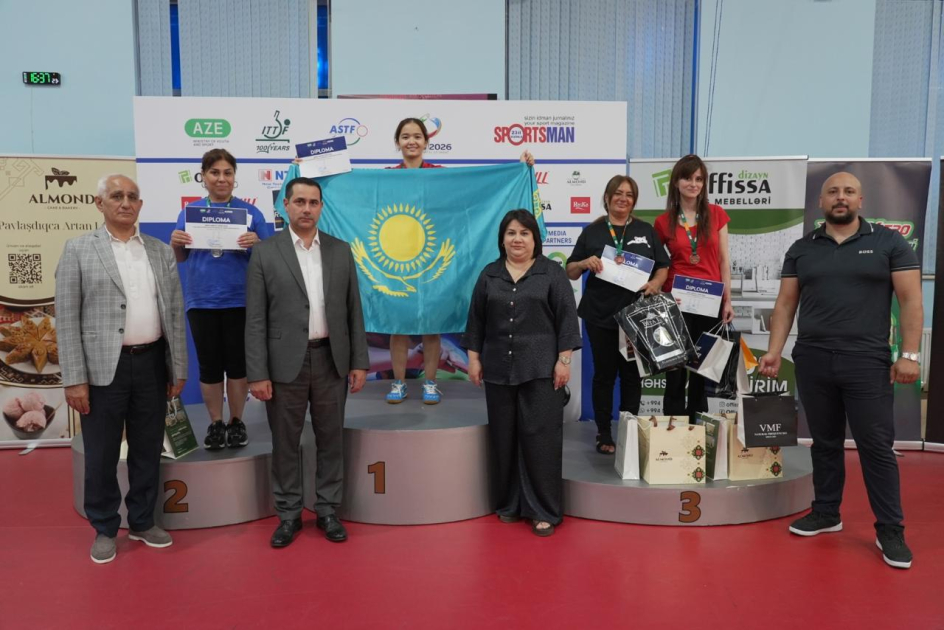 “Baku Media Open” stolüstü tennis turnirinin qalibləri bəlli olub