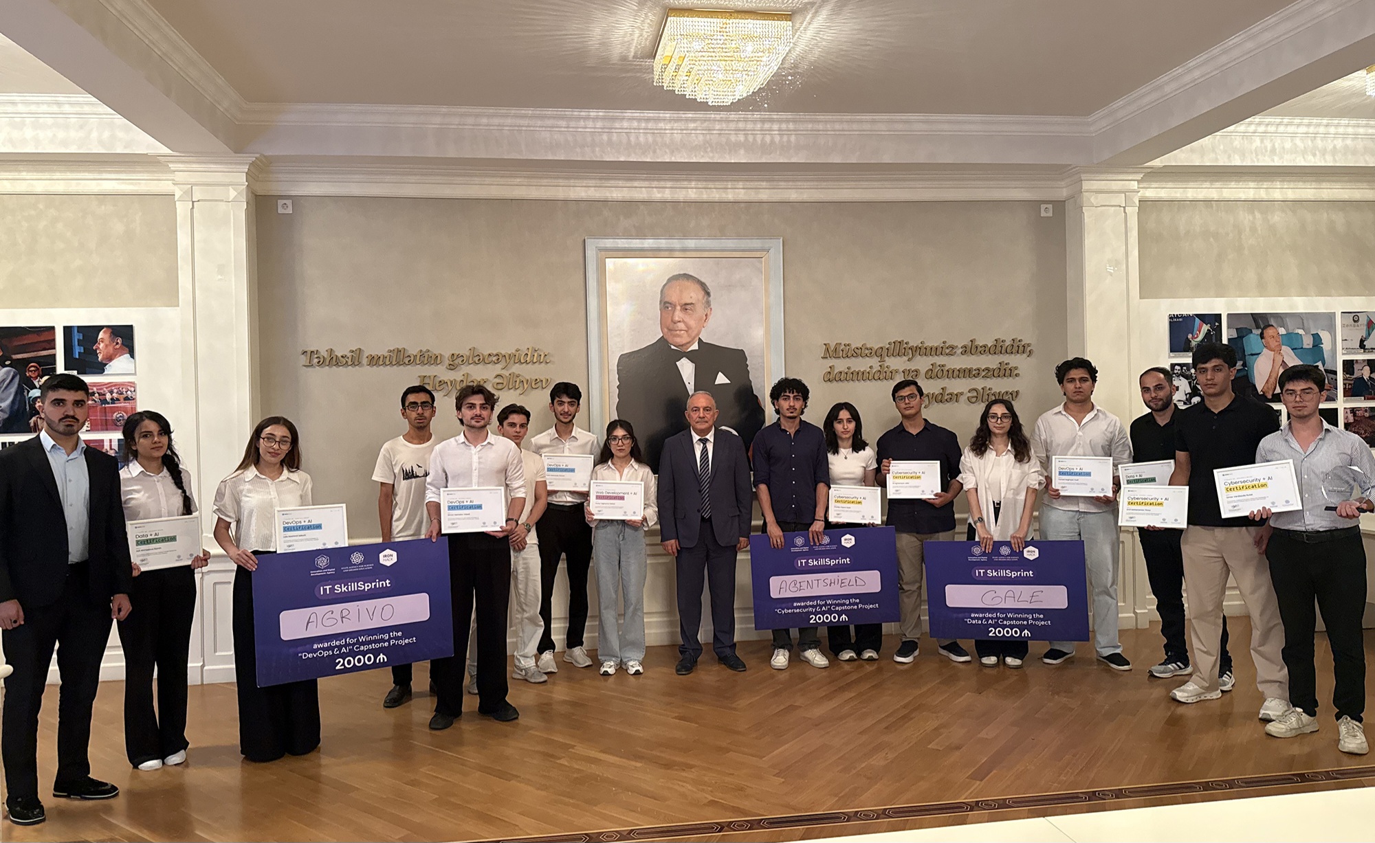 Rektor “IT SkillSprint” təhsil proqramının qalibi olan AzTU tələbələri ilə görüşüb