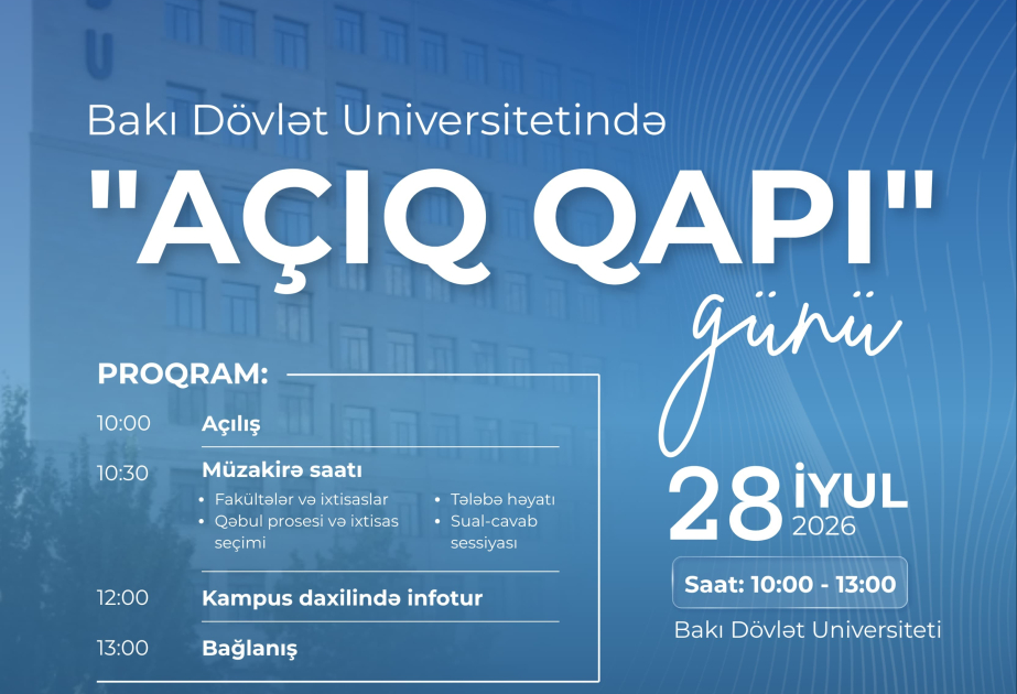 BDU abituriyentləri “Açıq qapı” gününə dəvət edir