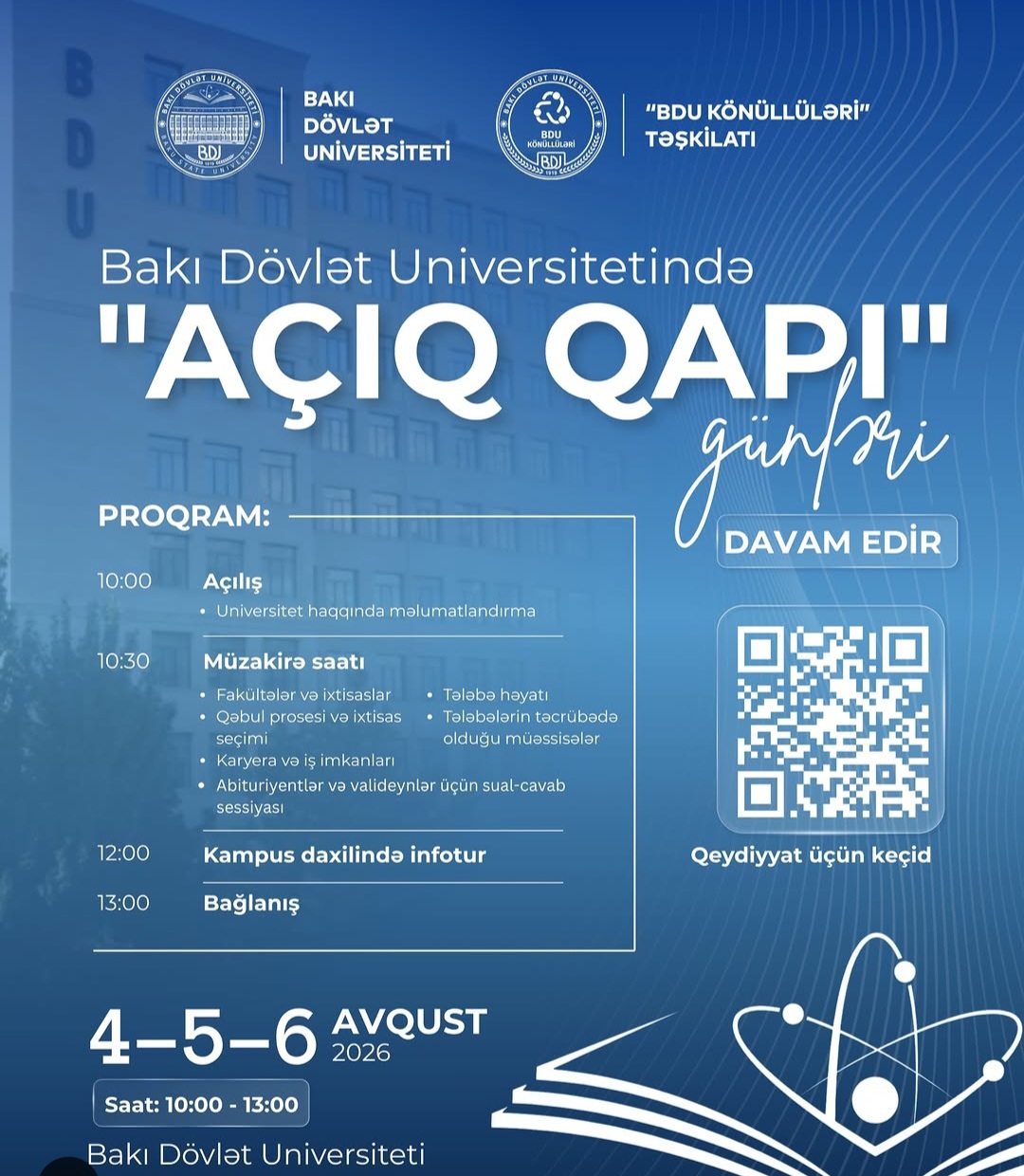 BDU-da "Açıq qapı" günləri davam edir