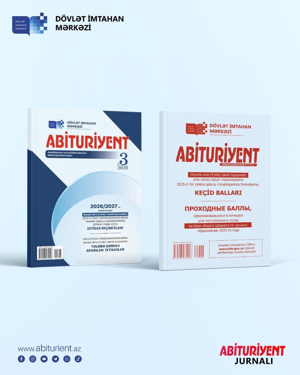 DİM “Abituriyent” jurnalının yeni nömrəsini nəşr edib
