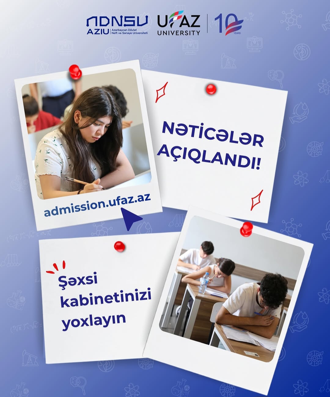 İmtahan nəticələri açıqlandı
