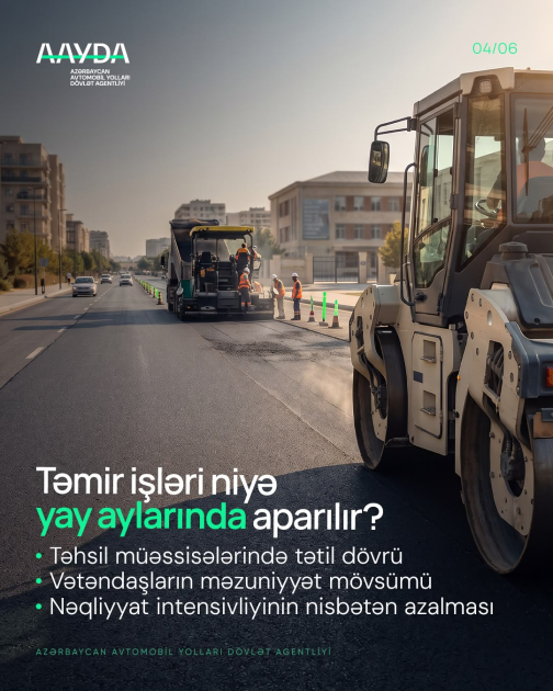 Bakıda 110-a yaxın küçə və prospektdə genişmiqyaslı yol təmiri aparılır