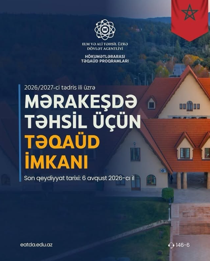 Mərakeşdə təhsil üçün təqaüd proqramına qəbul elan olunur