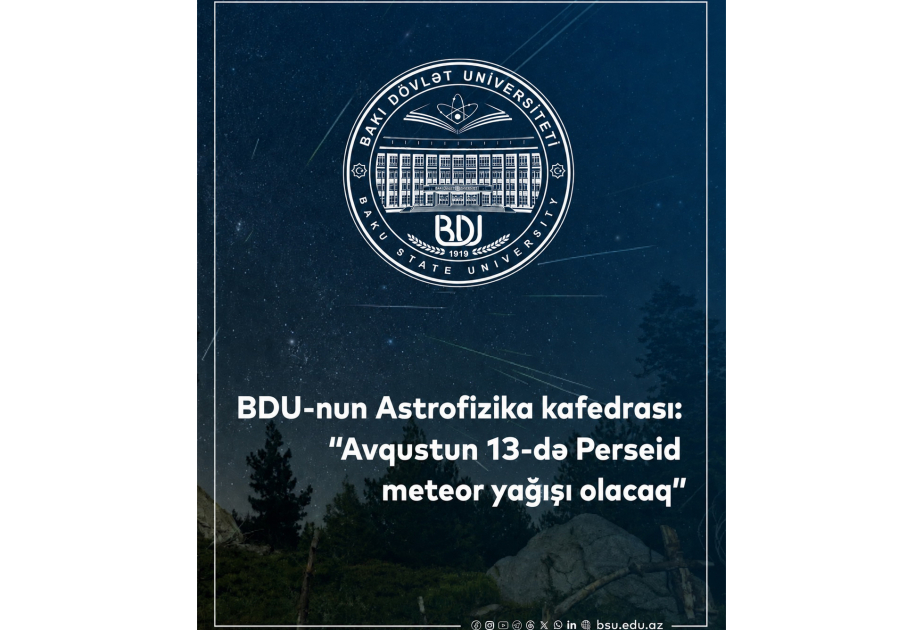 Avqustun 13-də Perseid meteor yağışı olacaq