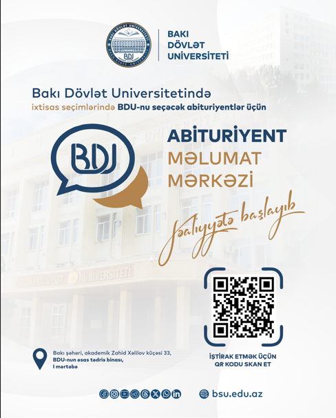 BDU-da Abituriyent Məlumat Mərkəzi fəaliyyətə başlayıb