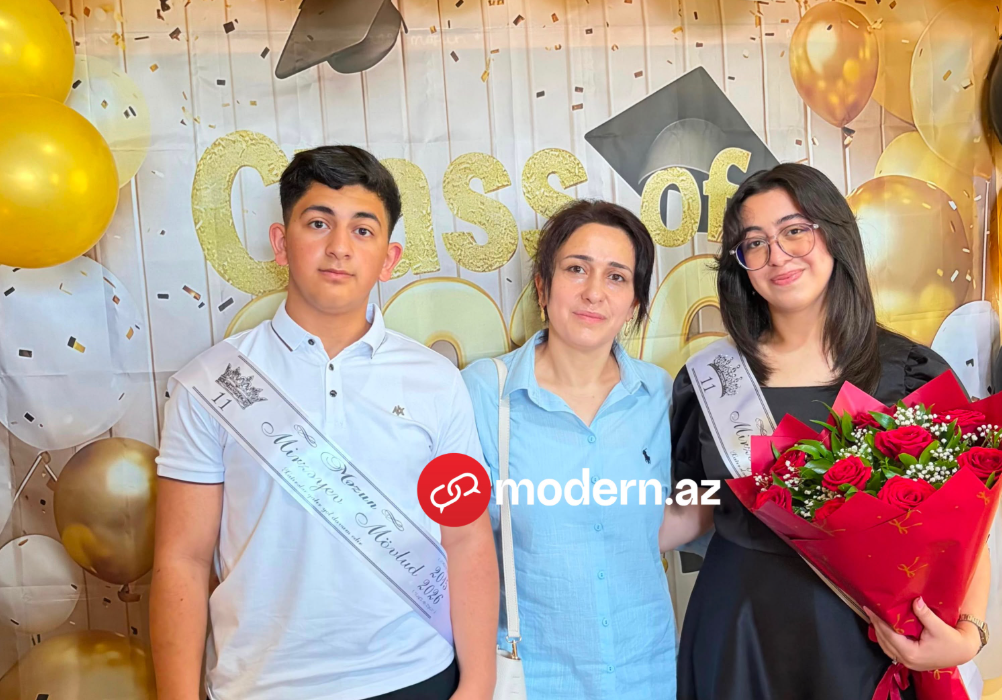 Azərbaycanda ana və iki övladı eyni vaxtda tələbə oldu