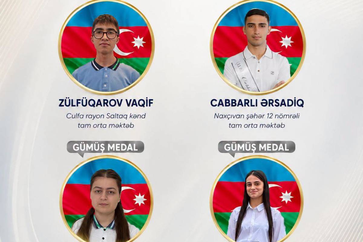 Naxçıvanın 4 məzunu qızıl və gümüş nişana layiq görülüb
