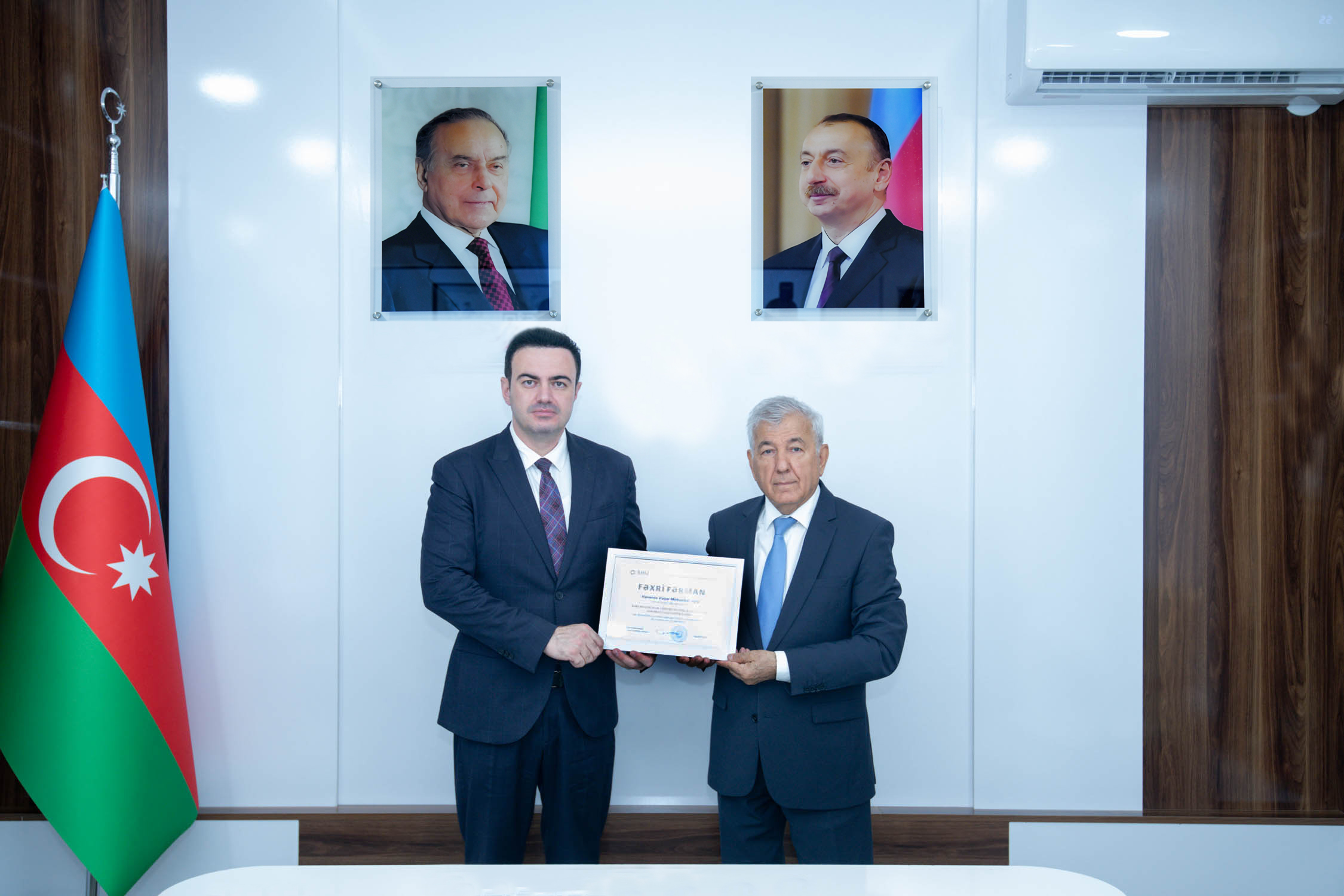 BMU-nun prorektoru Fəxri fərmanla təltif edilib