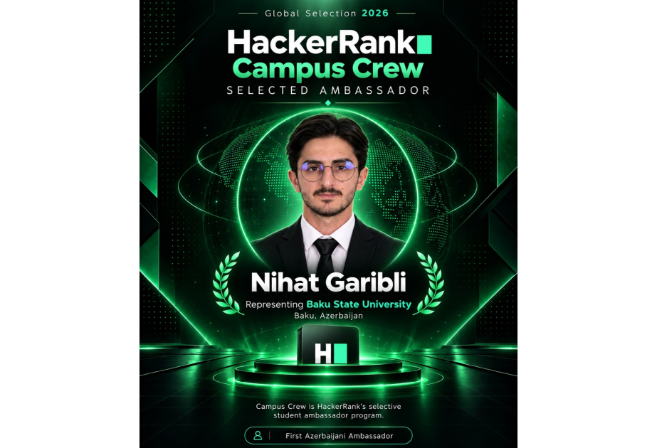 BDU əməkdaşı “HackerRank Campus Crew 2026” proqramına seçilib