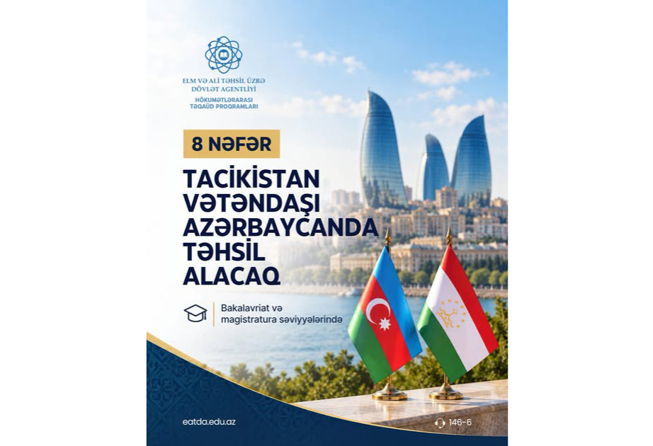 Tacikistanlı 8 tələbə Azərbaycanın ali məktəblərində təhsil alacaq