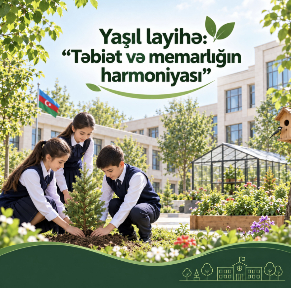 Məktəblərdə “Yaşıl layihə”proqramı həyata keçirilir