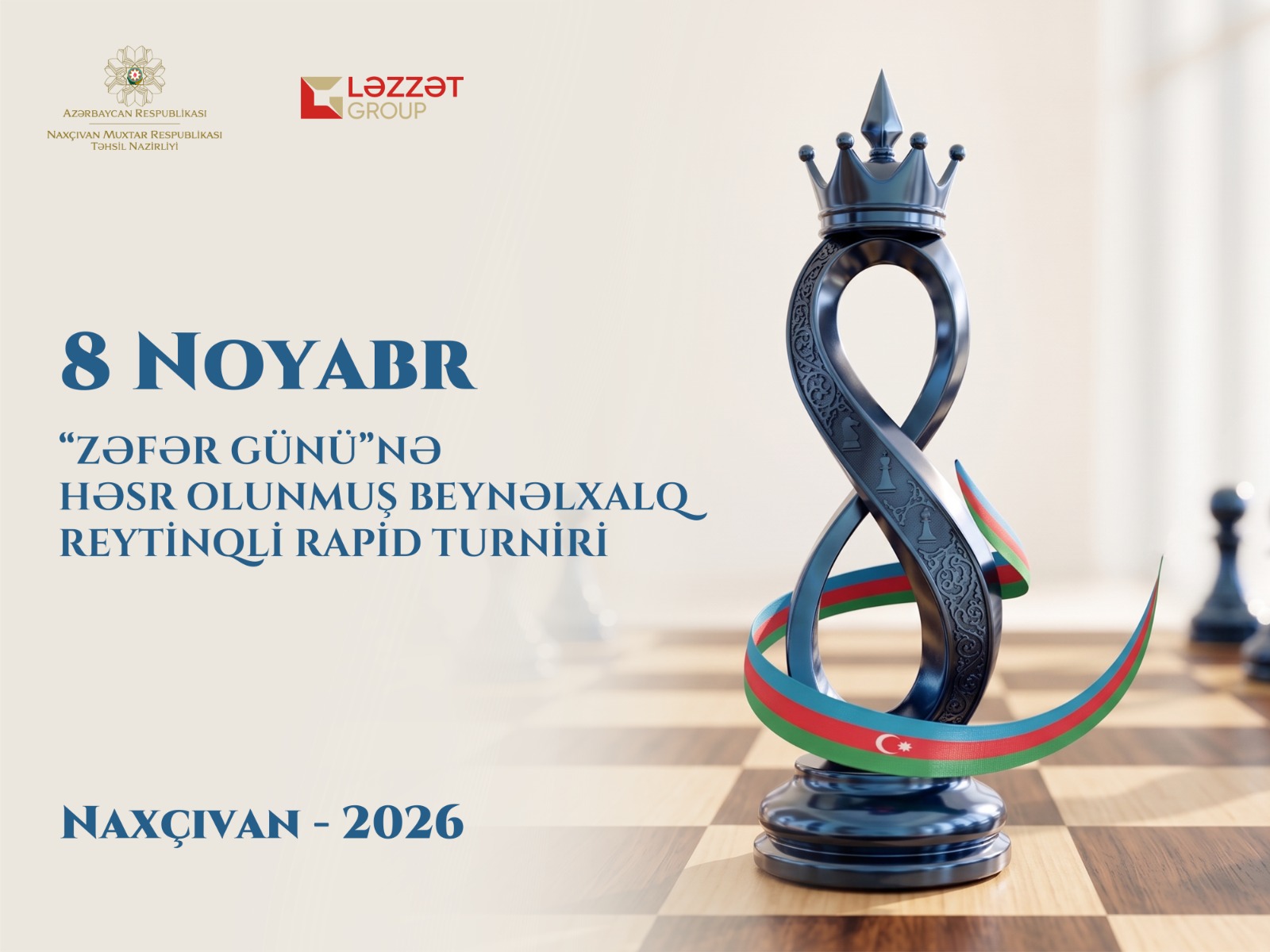 Naxçıvan MR təhsil nazirliyi təşkilatçılığı ilə şahmat turniri keçiriləcək