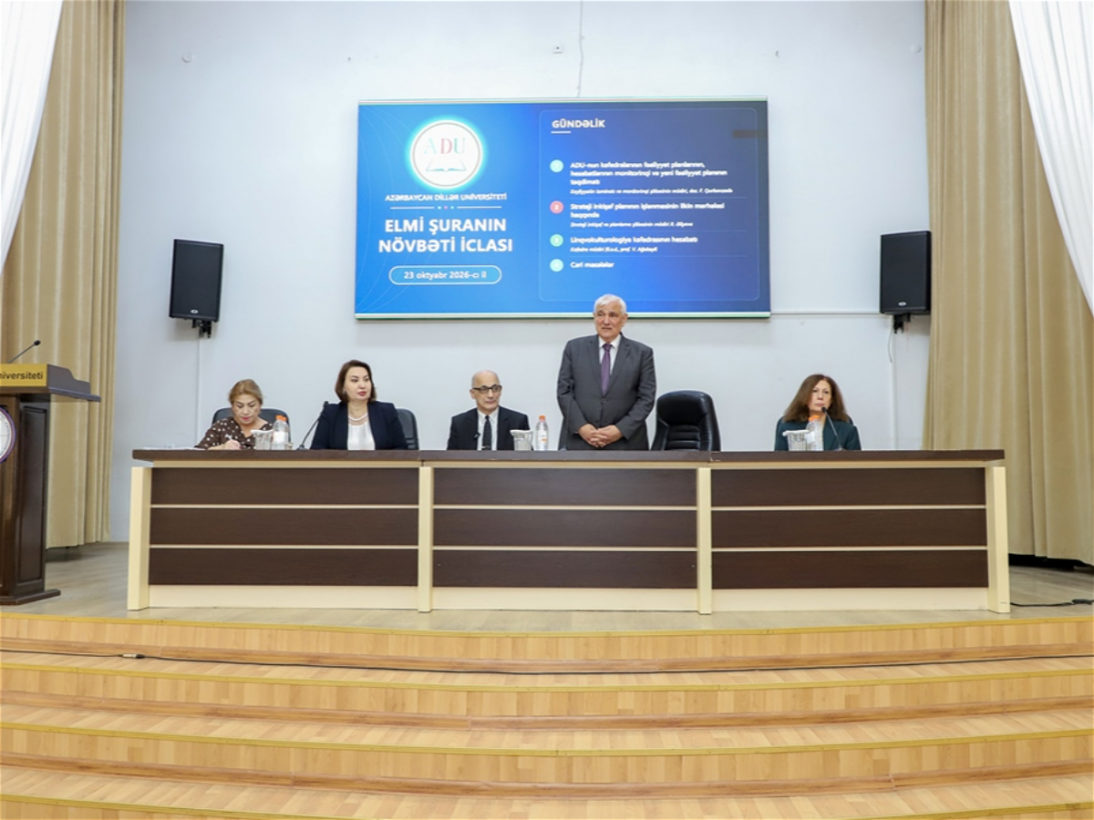 ADU Elmi Şurası iclas keçirdi