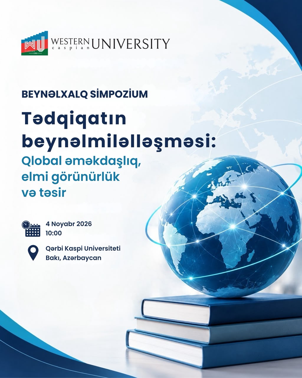 Qərbi Kaspi Universitetində tədqiqatın beynəlmiləlləşməsi simpozium keçiriləcək