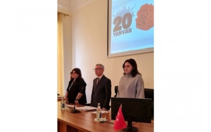 Əlyazmalar İnstitutunda 20 Yanvar şəhidlərinin xatirəsi yad olunub - FOTO